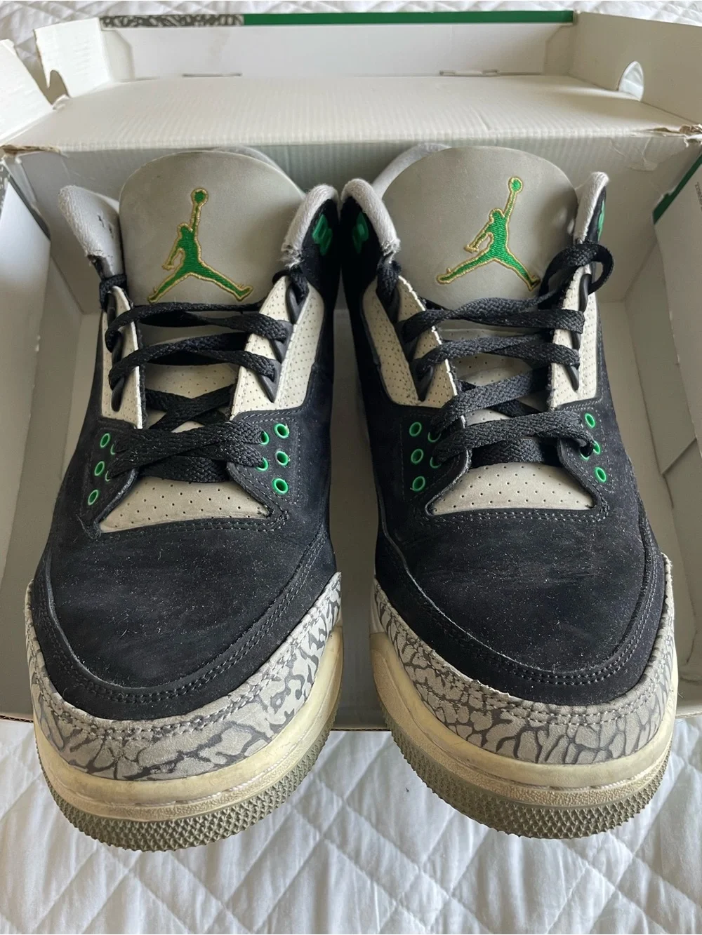 Men’s Jordan 3 pine green size 9.5